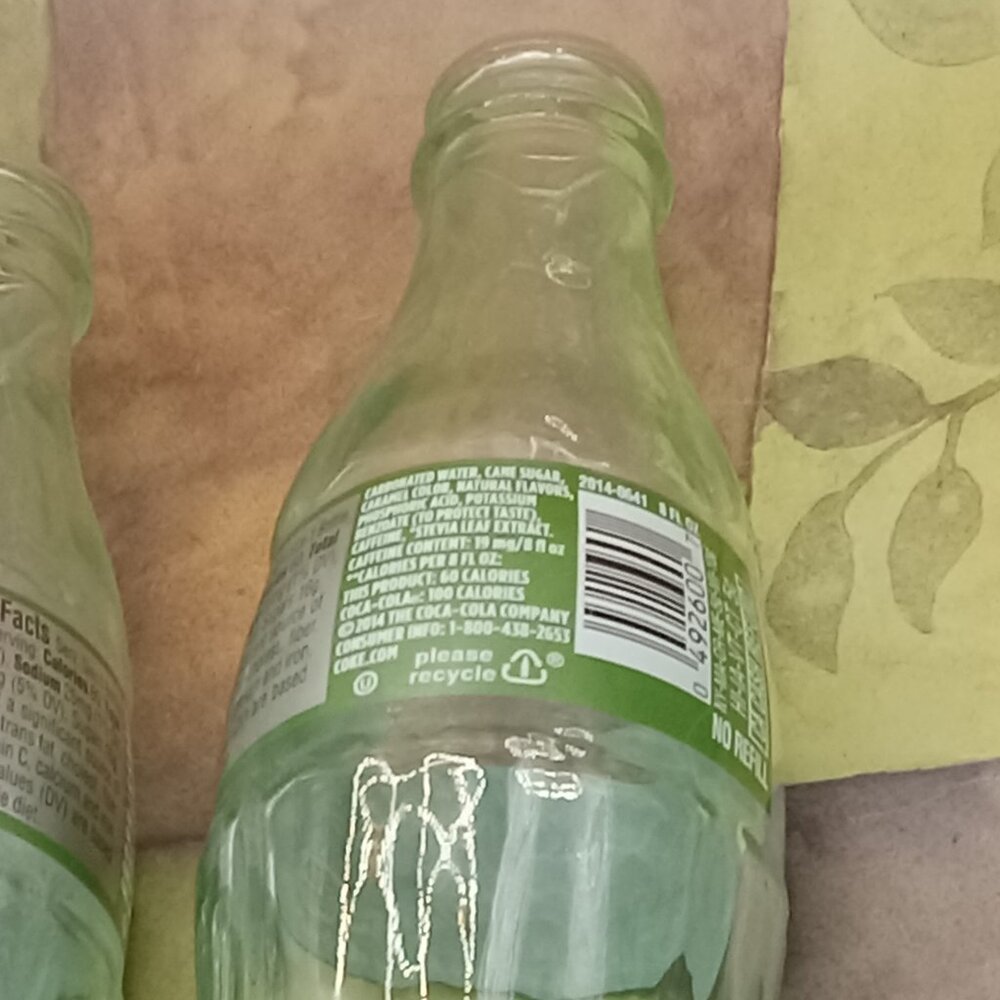 Green COCA COLA LIFE Reduced Calorie Bottles w/Carrier EMPTY Limited Ed Stevia - Picture 11 of 14